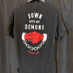 Down With My Demons Sketchy Tank (color)